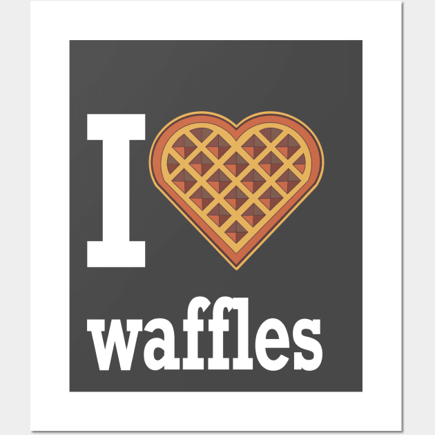 I heart waffles Wall Art by weilertsen